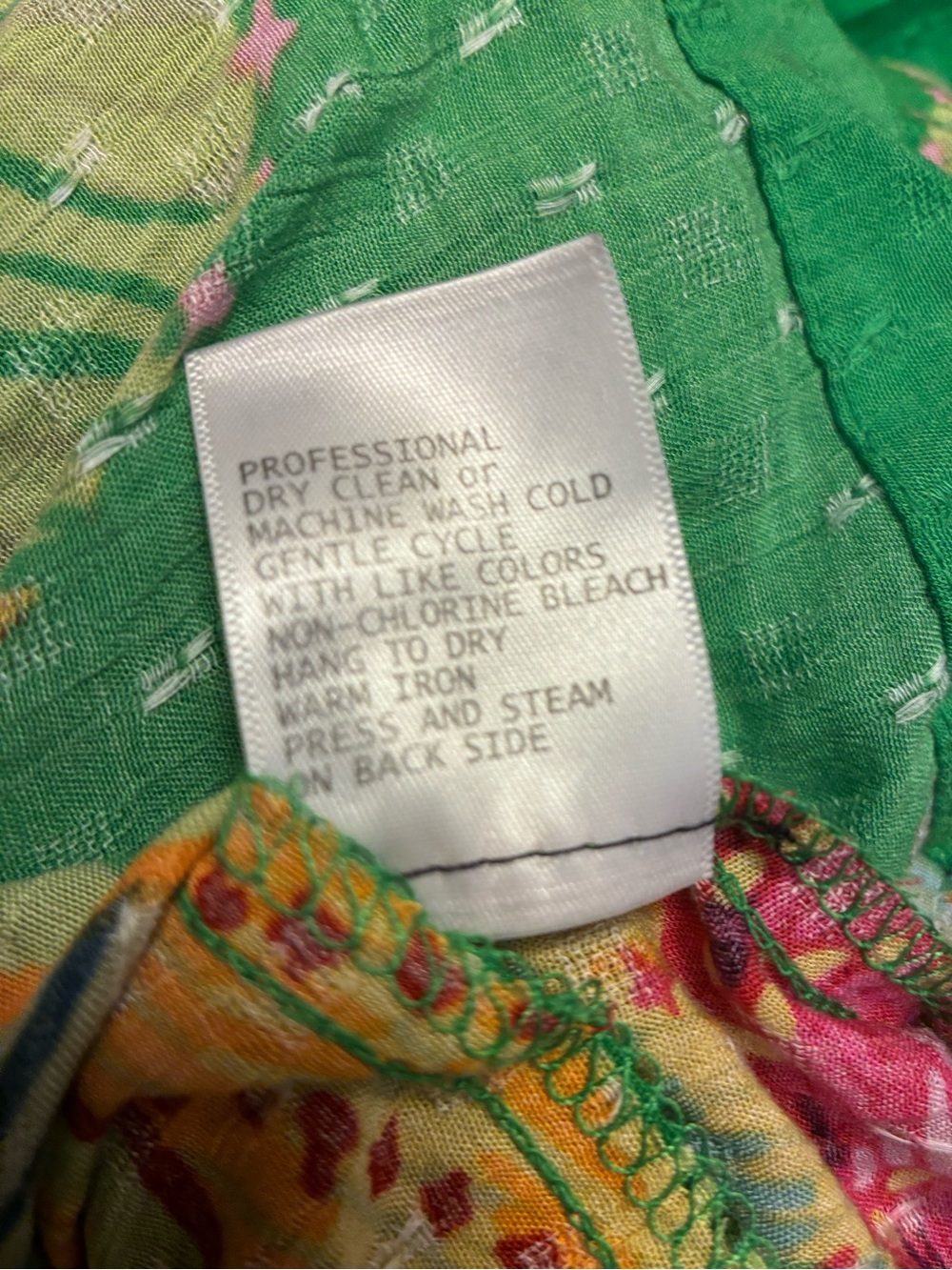 Cynthia Rowley Green Tropical Print Halter Neck Boho VacationWaist Belt NWOT XS - Picture 4 of 4